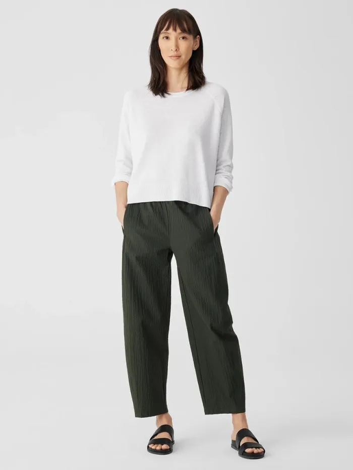 Shop Eileen Fisher Extended Sizing 1X3X Organic Linen Cotton RaglanSleeve Top White