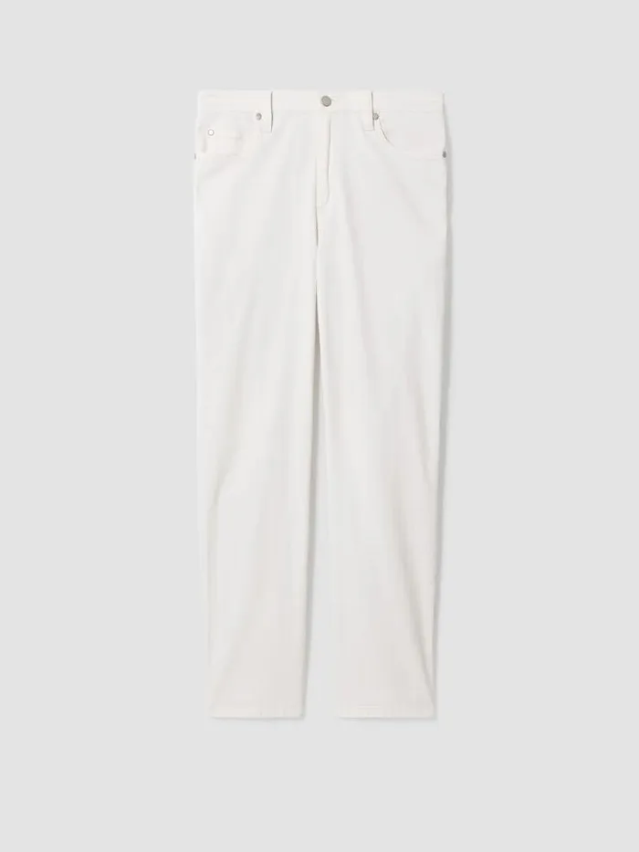 Shop Eileen Fisher Extended Sizing 1X3X Undyed Organic Cotton Denim Straight Jean Undyed Natural