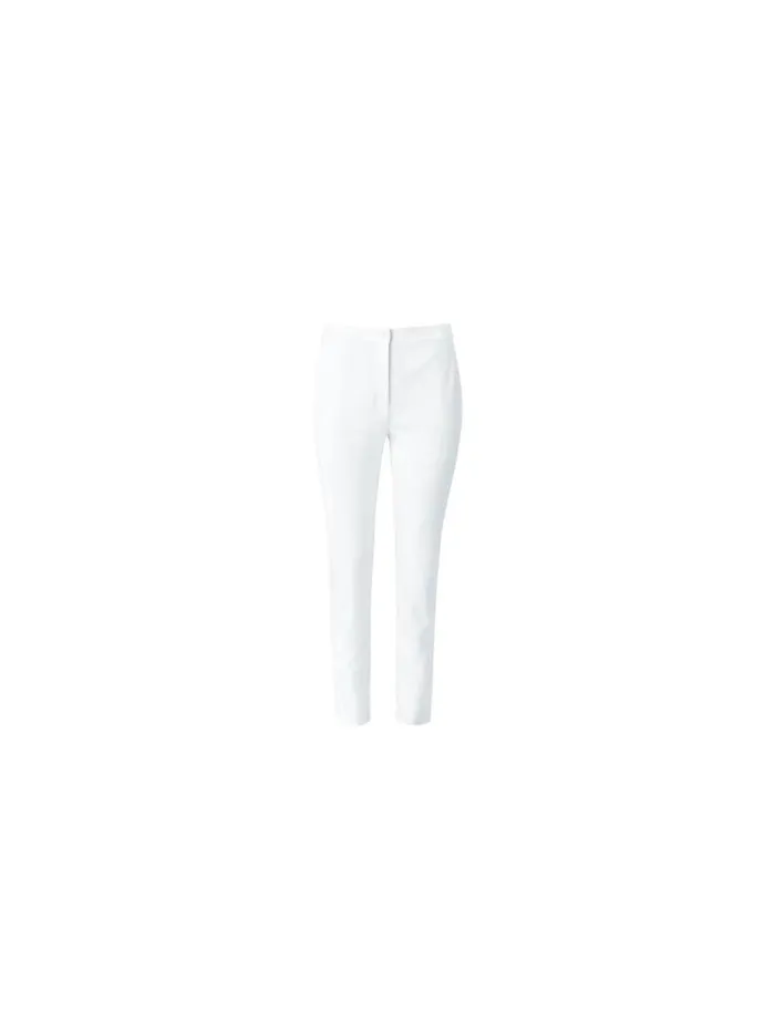 Shop Eileen Fisher Pants Shorts and Jumpsuits Cotton Blend Ponte HighWaisted Slim Pant Black
