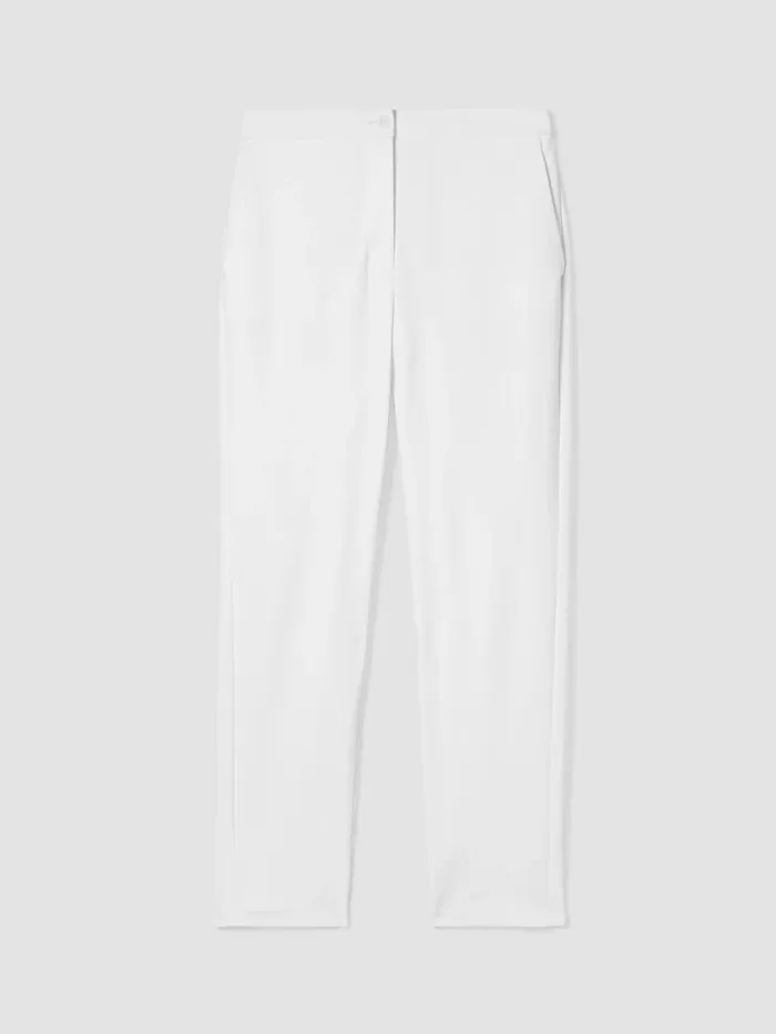 Shop Eileen Fisher Pants Shorts and Jumpsuits Cotton Blend Ponte HighWaisted Slim Pant Black