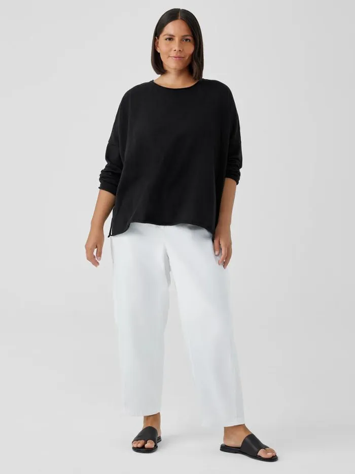 Shop Eileen Fisher Pants Shorts and Jumpsuits Cotton Hemp Stretch Lantern Pant White