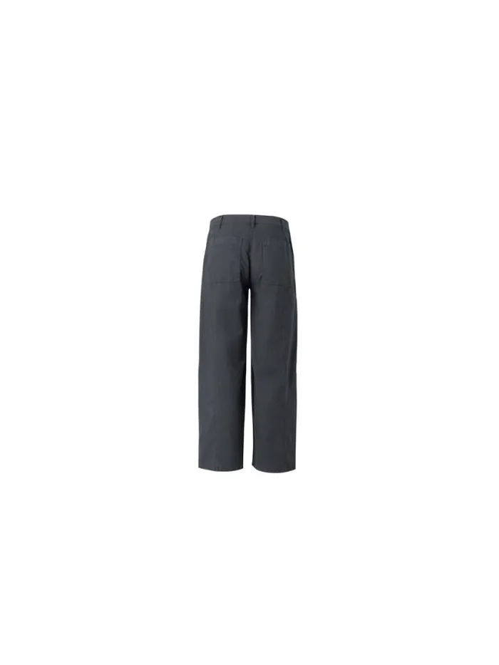 Shop Eileen Fisher Pants Shorts and Jumpsuits Cotton Hemp Stretch WideLeg Pant Black