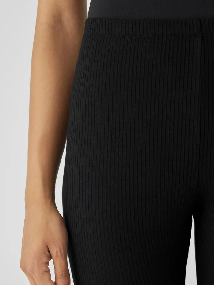 Shop Eileen Fisher Pants Shorts and Jumpsuits Cozy Stretch Rib Leggings Black