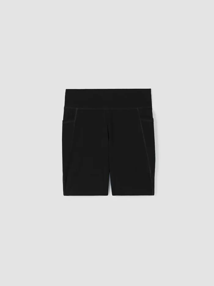 Shop Eileen Fisher Pants Shorts and Jumpsuits Pima Cotton Stretch Jersey Shorts Black