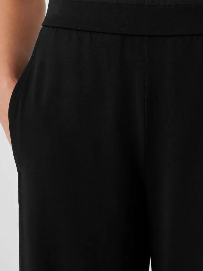Shop Eileen Fisher Pants Shorts and Jumpsuits Stretch Jersey Knit Lantern Pant Black