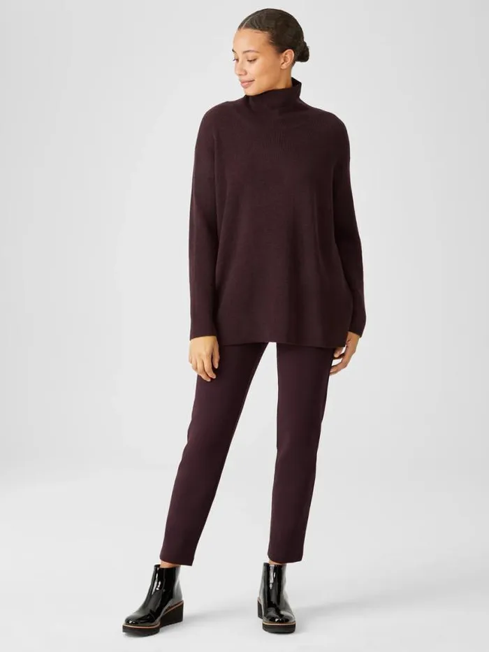 Shop Eileen Fisher Pants Shorts and Jumpsuits Washable Flex Ponte Pant Cassis