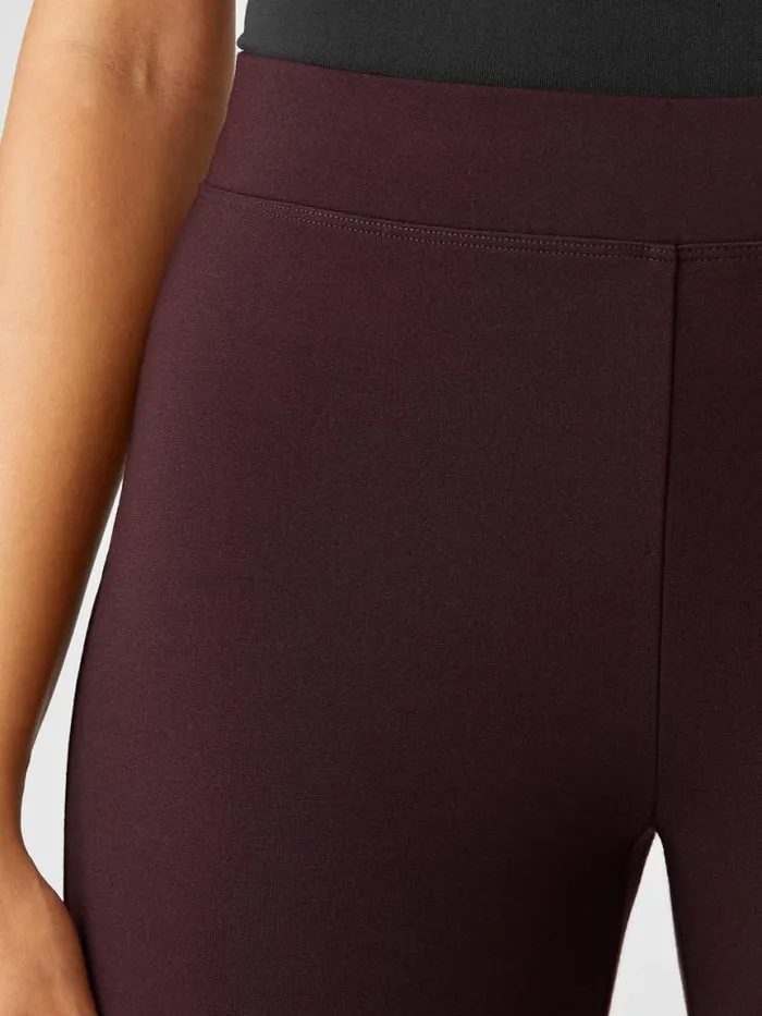 Shop Eileen Fisher Pants Shorts and Jumpsuits Washable Flex Ponte Pant Cassis