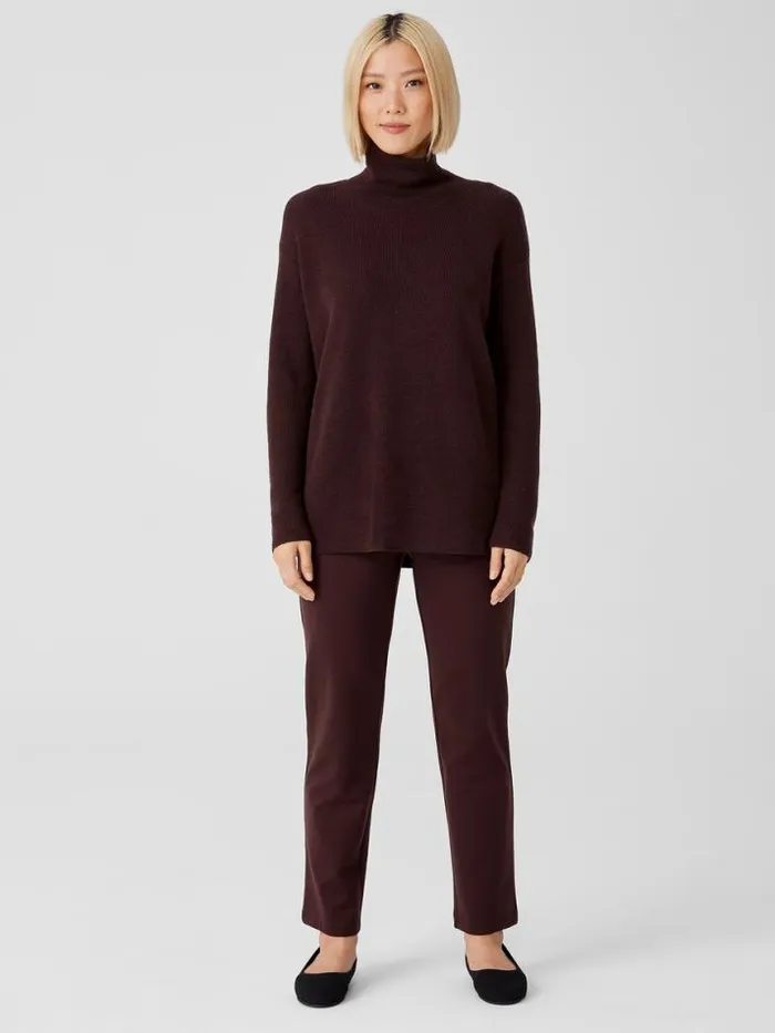 Shop Eileen Fisher Pants Shorts and Jumpsuits Washable Flex Ponte Pant Cassis