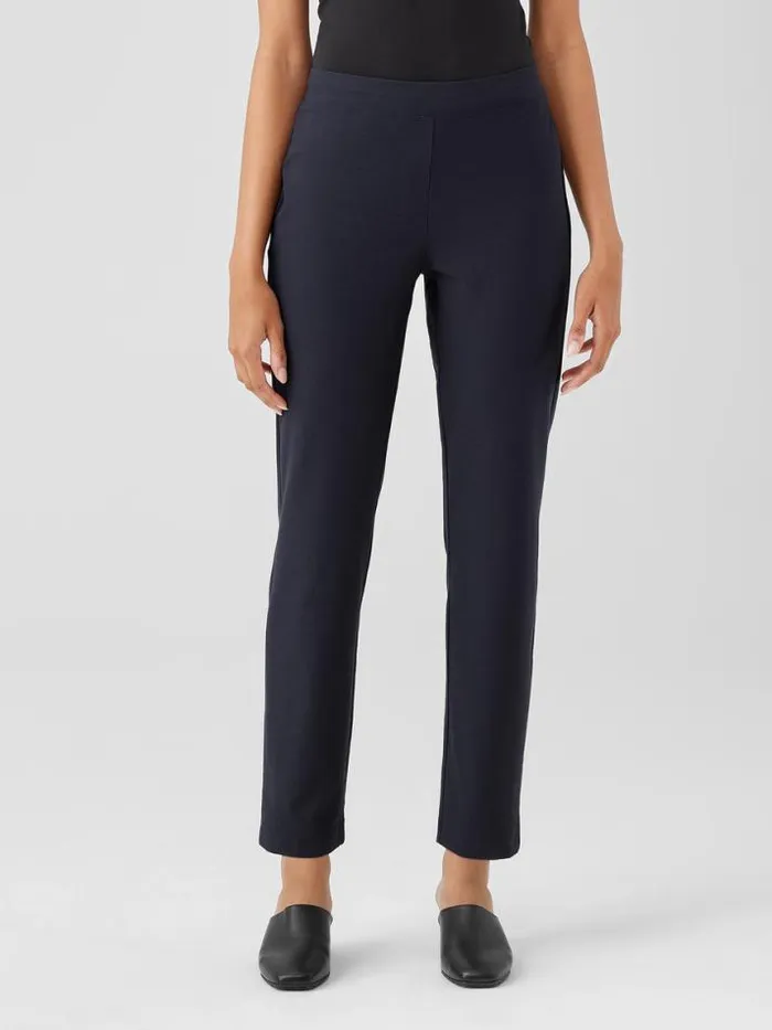 Shop Eileen Fisher Pants Shorts and Jumpsuits Washable Stretch Crepe Pant Nocturne