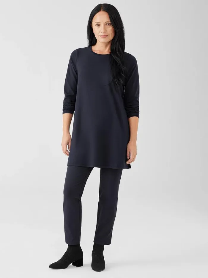 Shop Eileen Fisher Pants Shorts and Jumpsuits Washable Stretch Crepe Pant Nocturne