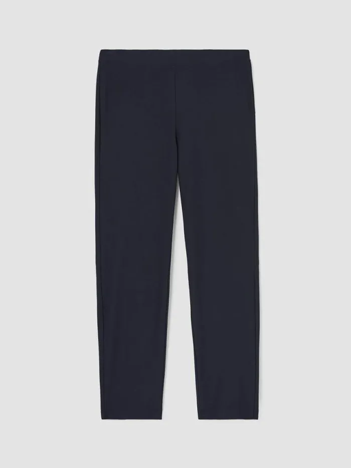 Shop Eileen Fisher Pants Shorts and Jumpsuits Washable Stretch Crepe Pant Nocturne