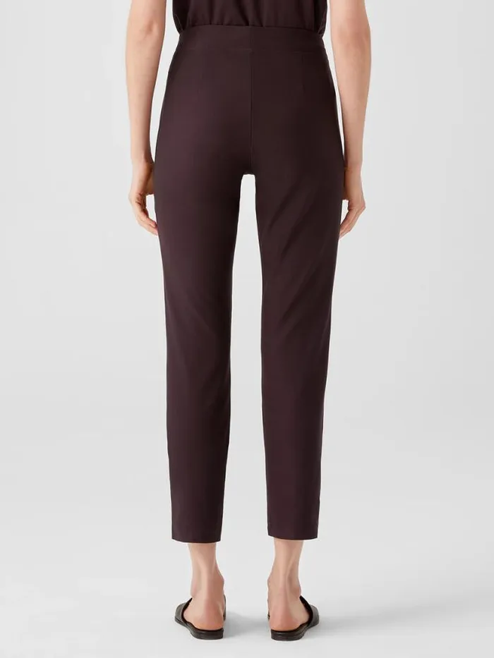 Shop Eileen Fisher Pants Shorts and Jumpsuits Washable Stretch Crepe Slim Ankle Pant Cassis