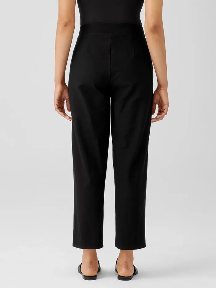 Shop Eileen Fisher Pants Shorts and Jumpsuits Washable Stretch Crepe Straight Pant Black