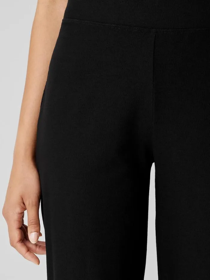 Shop Eileen Fisher Pants Shorts and Jumpsuits Washable Stretch Crepe Straight Pant Black