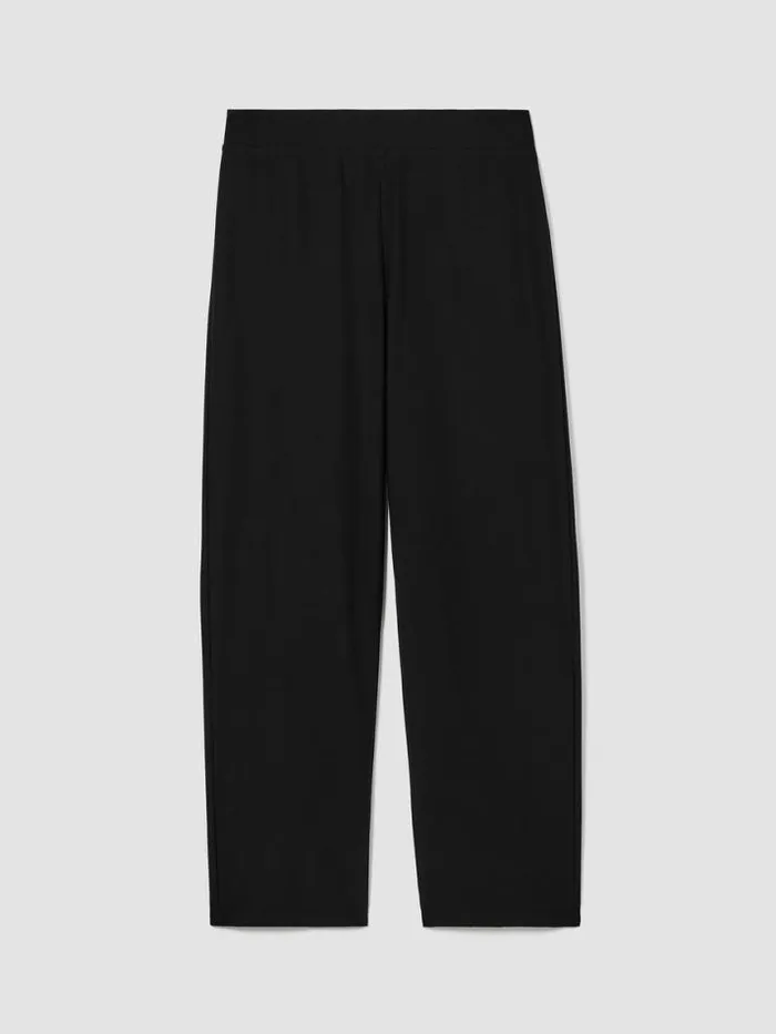 Shop Eileen Fisher Pants Shorts and Jumpsuits Washable Stretch Crepe Straight Pant Black
