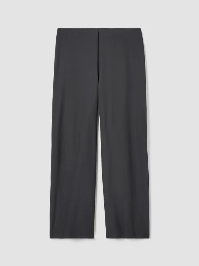 Shop Eileen Fisher Pants Shorts and Jumpsuits Washable Stretch Crepe WideLeg Pant Graphite
