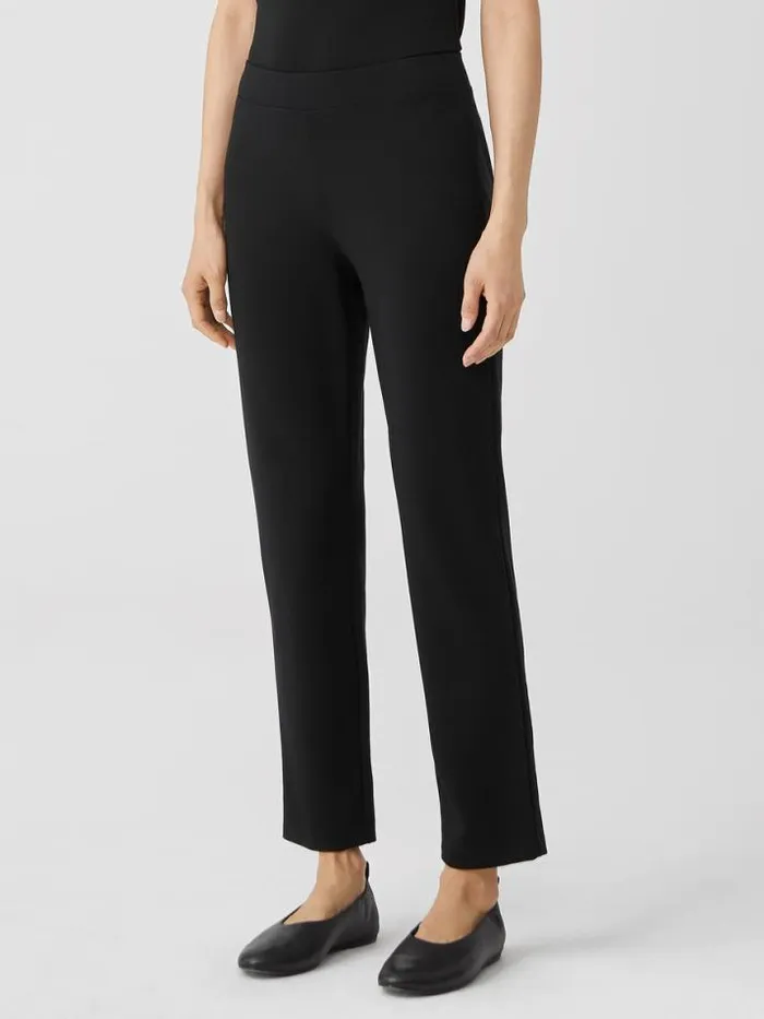 Shop Eileen Fisher Petite Flex Ponte Pant Black