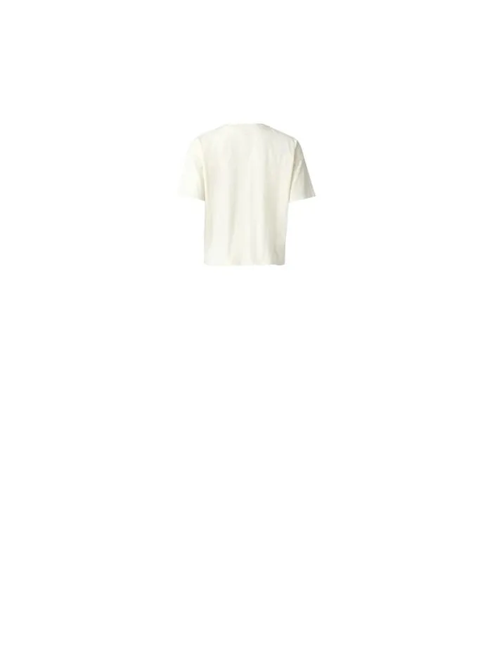 Shop Eileen Fisher Petite Organic Cotton Hazy Slub Tee Softwhite