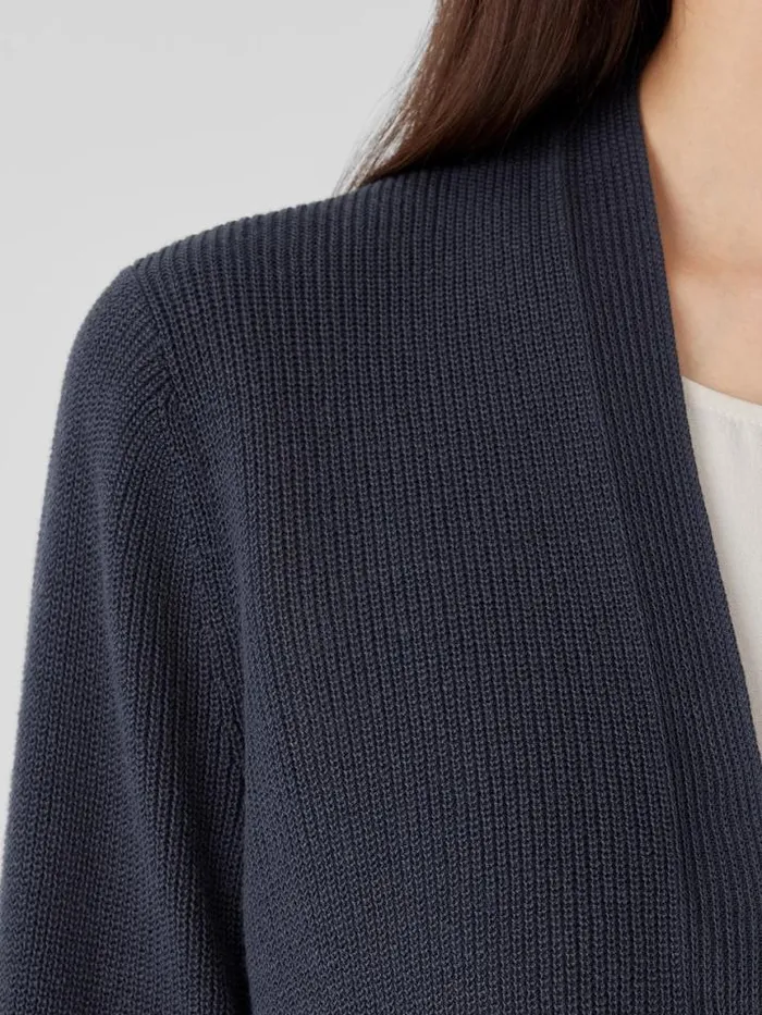 Shop Eileen Fisher Petite Peruvian Organic Cotton Crepe Cardigan Ocean