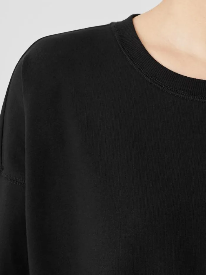 Shop Eileen Fisher Petite Pima Cotton Stretch Jersey BoxTop Black