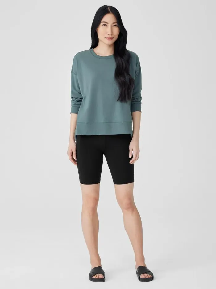 Shop Eileen Fisher Petite Pima Cotton Stretch Jersey Shorts Black