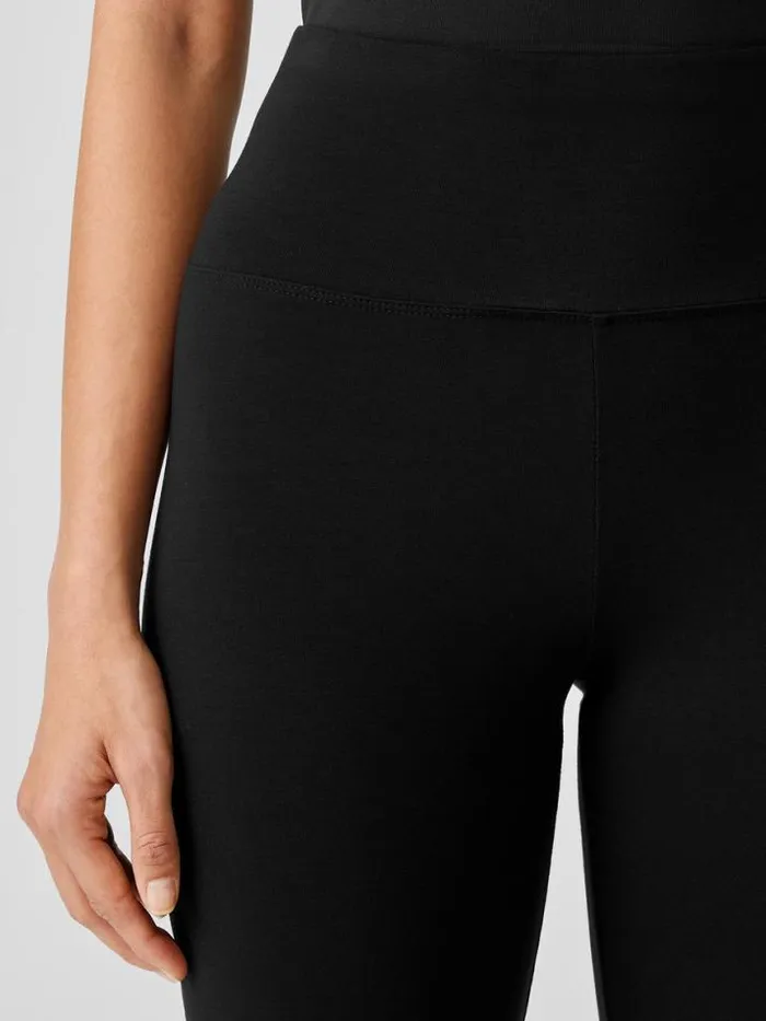 Shop Eileen Fisher Petite Stretch Jersey Knit HighWaisted Leggings Black