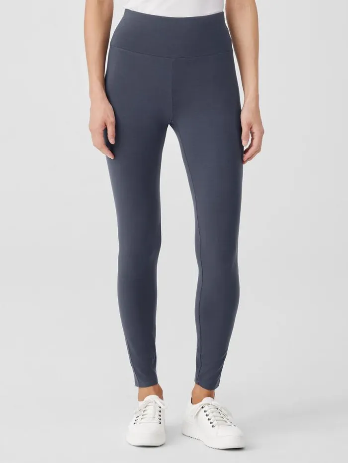 Shop Eileen Fisher Petite Stretch Jersey Knit Leggings Ocean