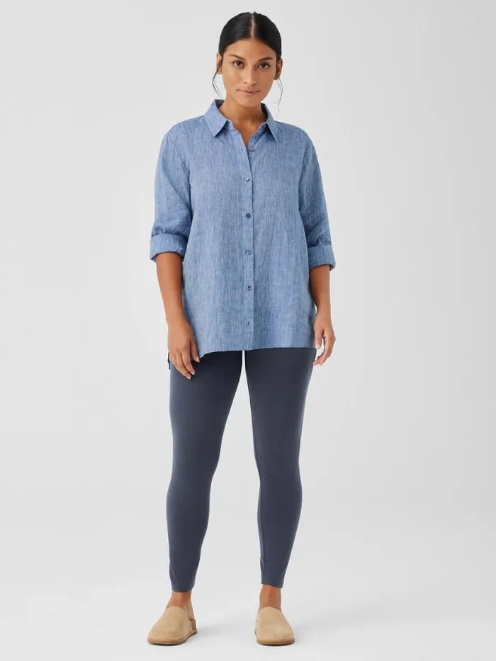 Shop Eileen Fisher Petite Stretch Jersey Knit Leggings Ocean