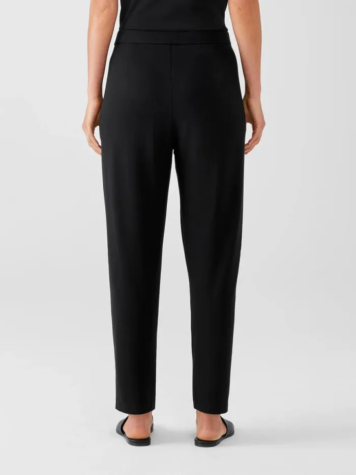 Shop Eileen Fisher Petite Stretch Jersey Knit Slouchy Pant Black