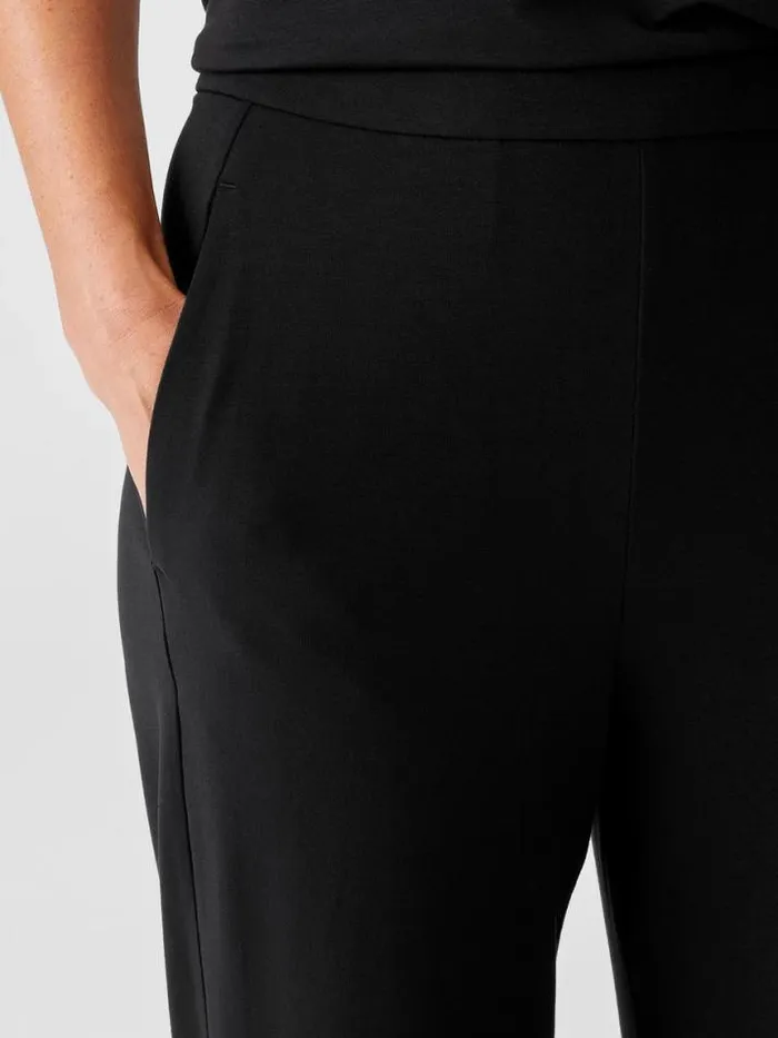 Shop Eileen Fisher Petite Stretch Jersey Knit Slouchy Pant Black