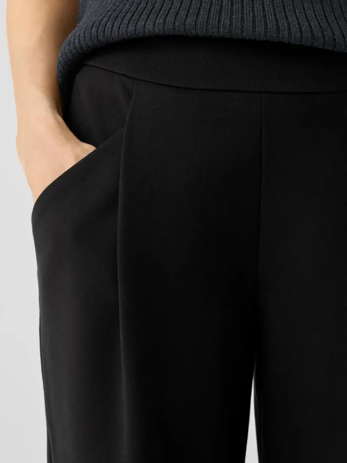 Shop Eileen Fisher Petite Washable Flex Ponte Carrot Pant Black