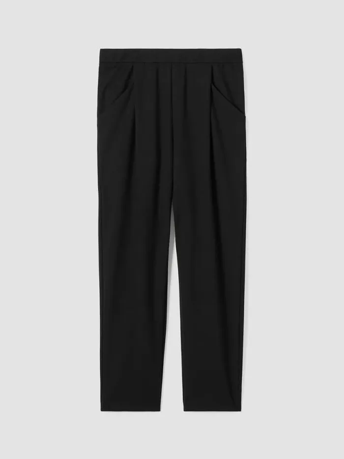 Shop Eileen Fisher Petite Washable Flex Ponte Carrot Pant Black