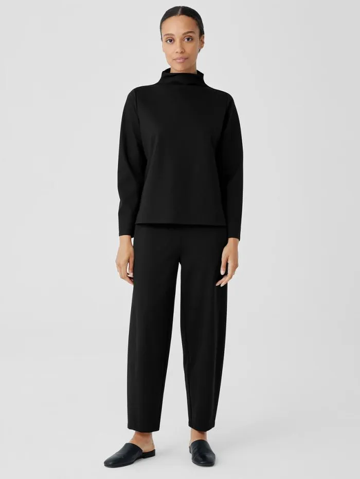 Shop Eileen Fisher Petite Washable Flex Ponte Lantern Pant Black