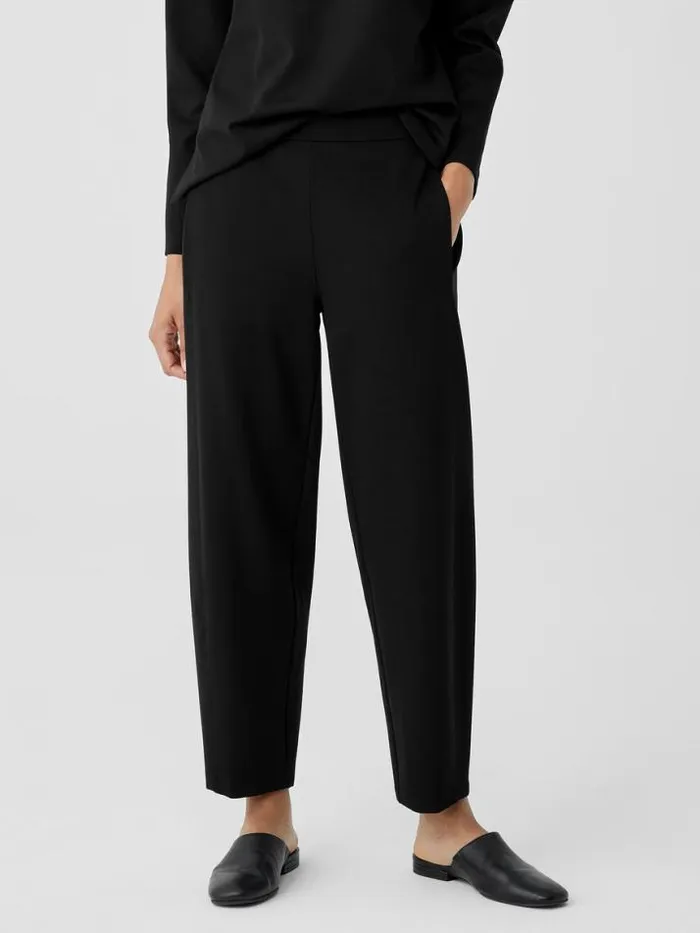 Shop Eileen Fisher Petite Washable Flex Ponte Lantern Pant Black