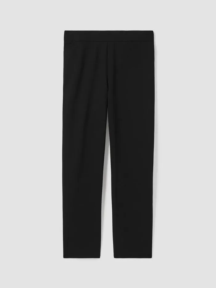 Shop Eileen Fisher Petite Washable Flex Ponte Straight Pant Black