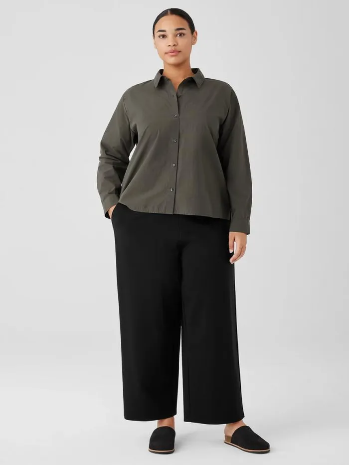 Shop Eileen Fisher Petite Washable Flex Ponte WideLeg Pant Black