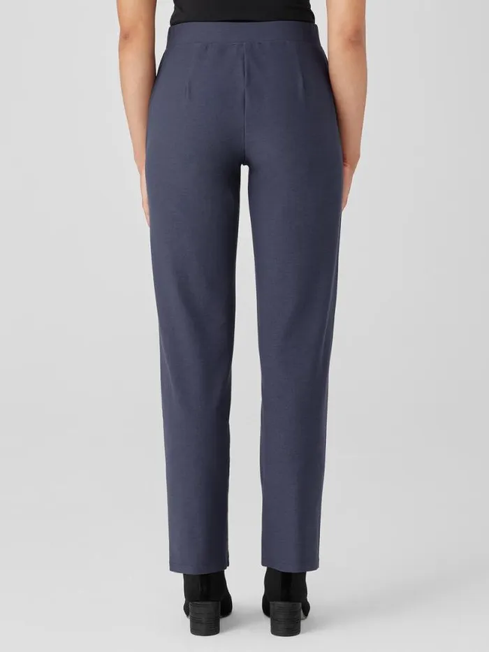 Shop Eileen Fisher Petite Washable Stretch Crepe Straight Pant Ocean
