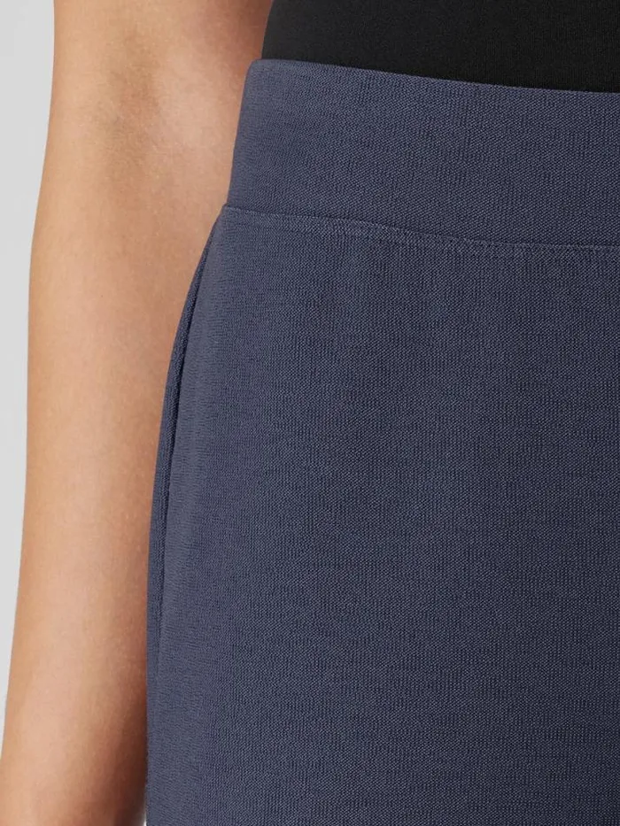 Shop Eileen Fisher Petite Washable Stretch Crepe Straight Pant Ocean