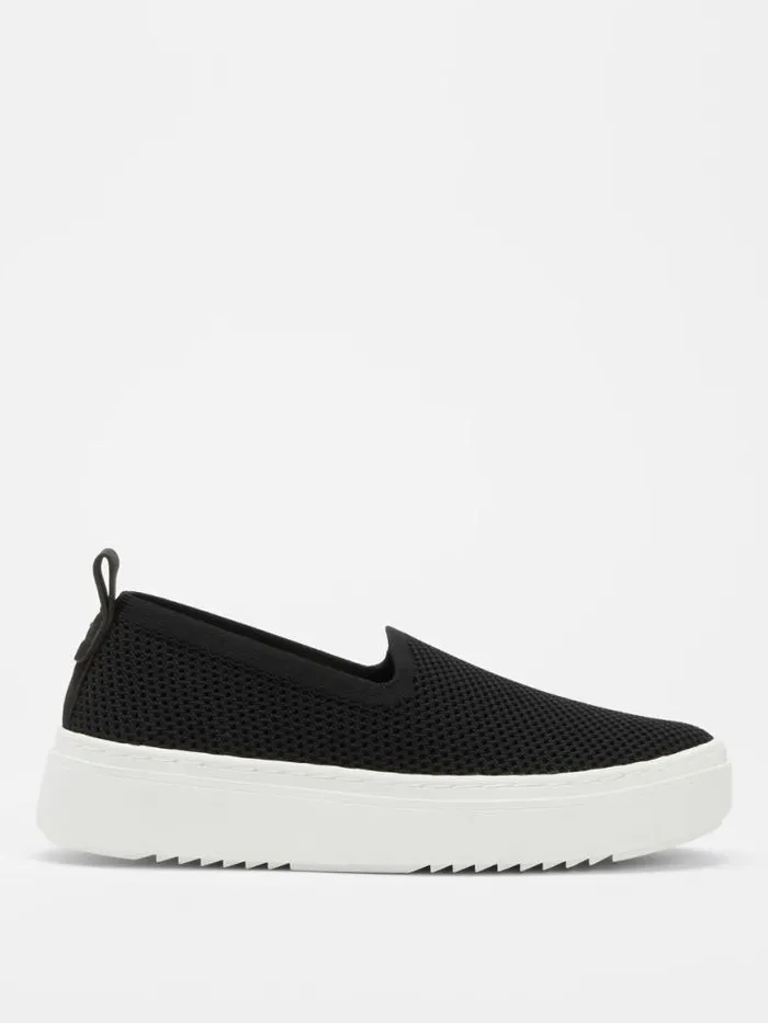 Shop Eileen Fisher Shoes Prosper Platform Sneaker In Recycled Stretch Knit Black Shop Eileen Fisher Shoes Prosper Platform Sneaker In Recycled Stretch Knit Black