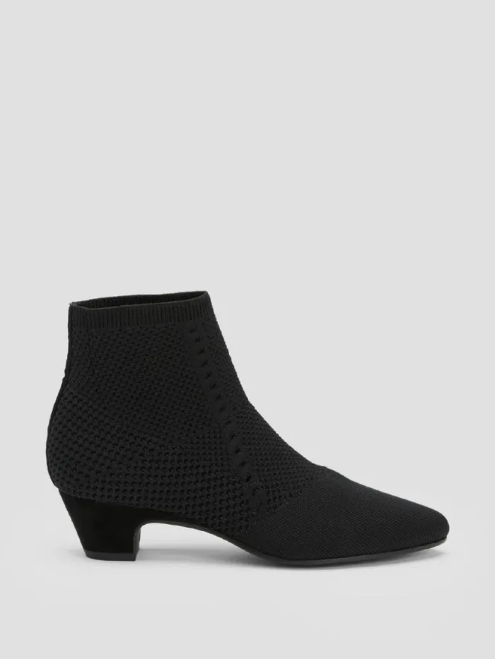 Shop Eileen Fisher Shoes Purl Recycled Stretch Knit Bootie Black