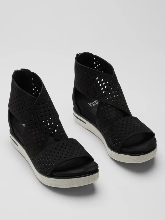 Shop Eileen Fisher Shoes Sport Tumbled Nubuck Sneaker Sandal Black