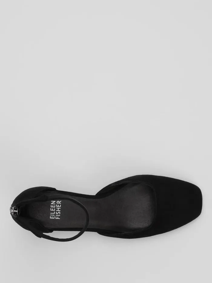 Shop Eileen Fisher Shoes Veery Suede Pump Black