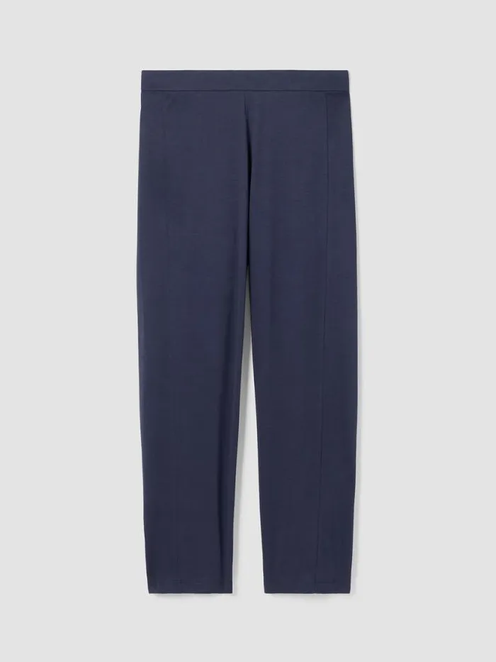 Shop Eileen Fisher Sleepwear Organic Cotton Interlock Lantern Sleep Pant Indigo