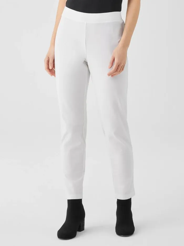 Shop Eileen Fisher Sweaters and Cardigans Washable Stretch Crepe Pant White