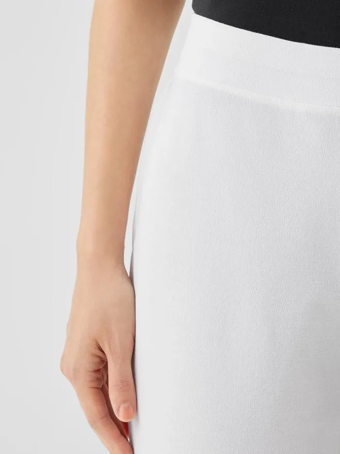 Shop Eileen Fisher Sweaters and Cardigans Washable Stretch Crepe Pant White