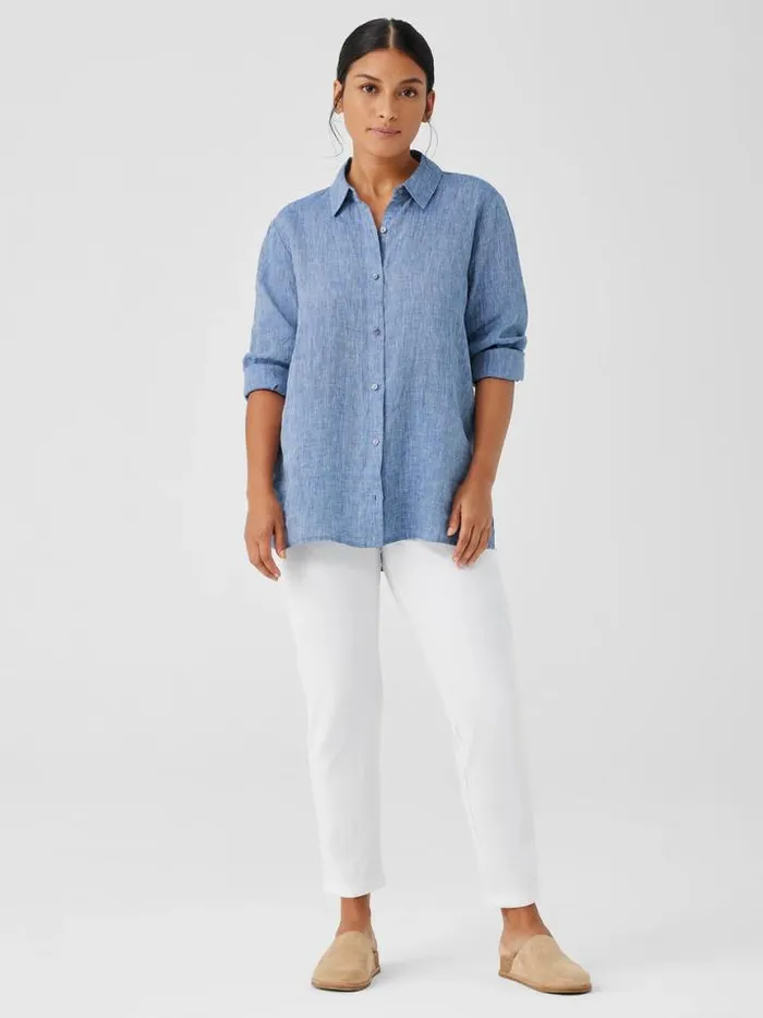 Shop Eileen Fisher Sweaters and Cardigans Washable Stretch Crepe Pant White