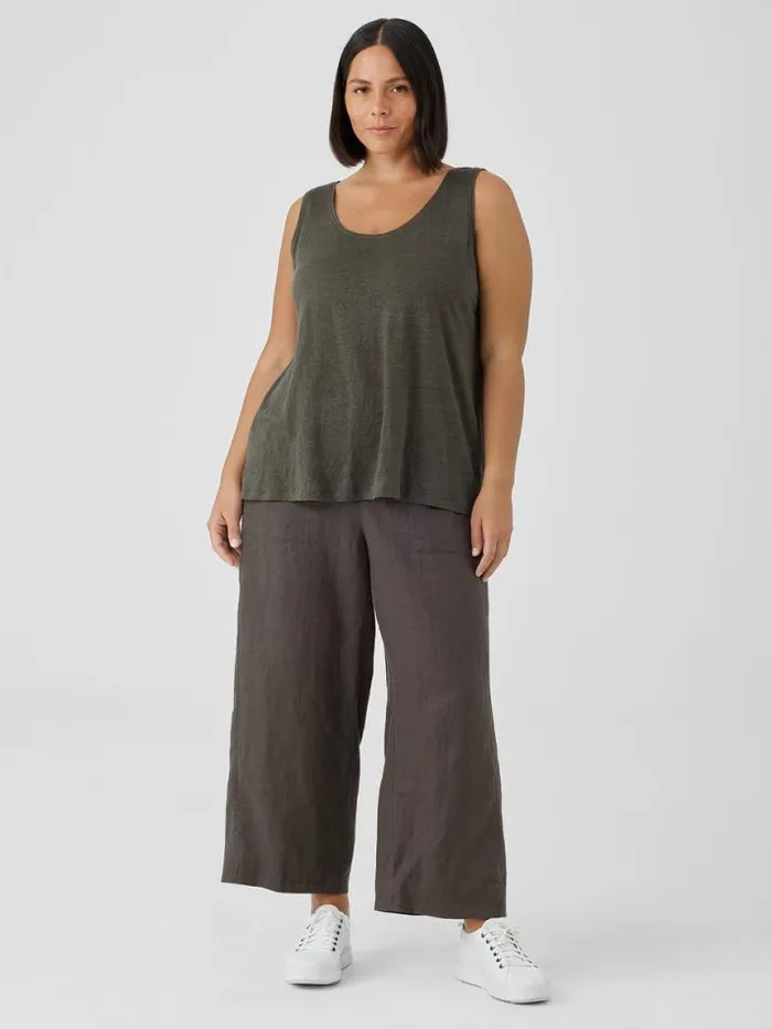 Shop Eileen Fisher Tanks and Camis Organic Linen Jersey Tank Grove