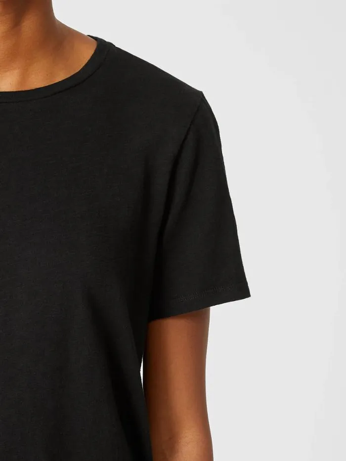 Shop Eileen Fisher Tops and Tees Organic Cotton Slub Tee Black