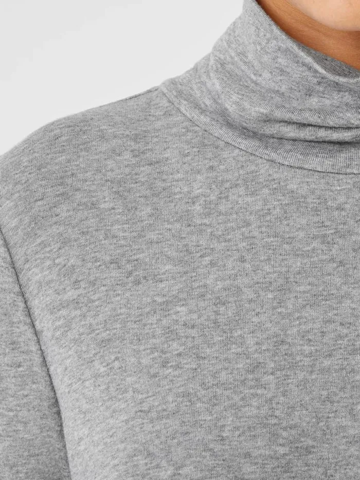 Shop Eileen Fisher Tops and Tees Ribbed Pima Cotton Blend Top Moon
