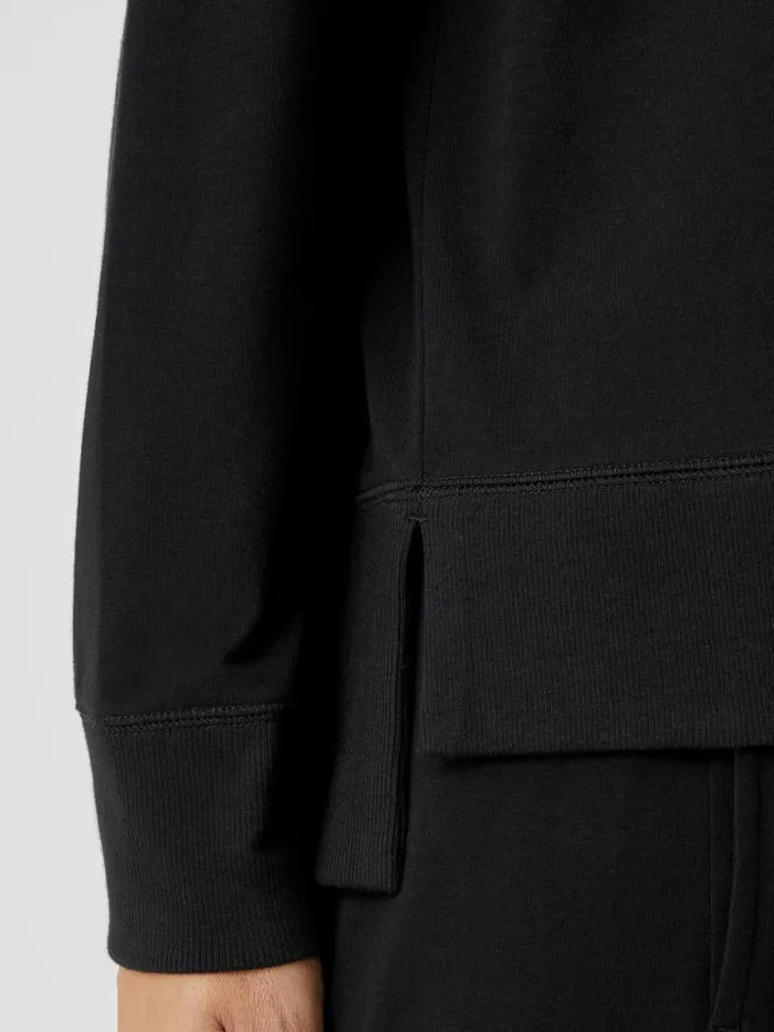 Shop Eileen Fisher Tops and Tees Traceable Cotton Jersey Crew Neck Top Black